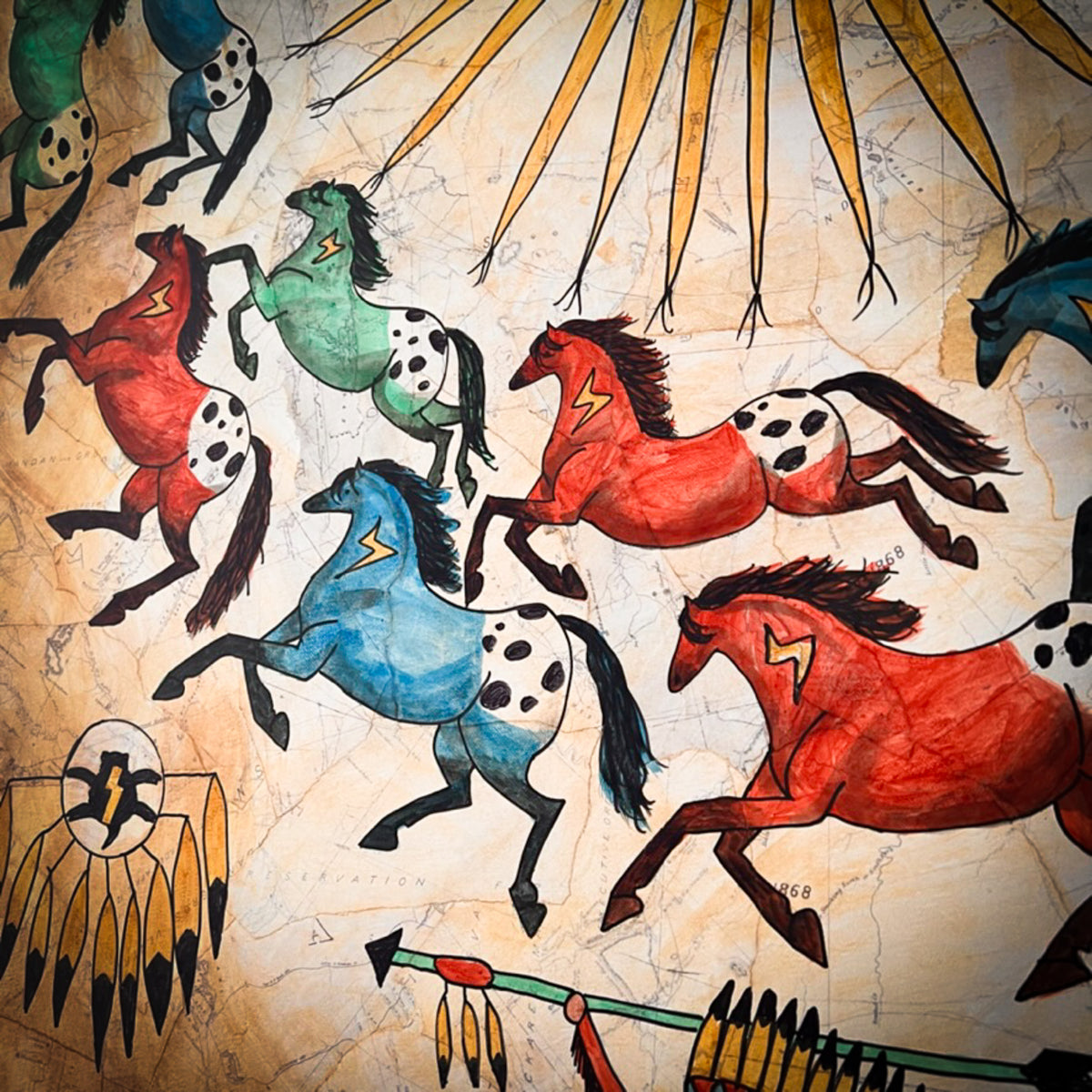 Broken Treaty Series: Warriors and Running Horses Shield