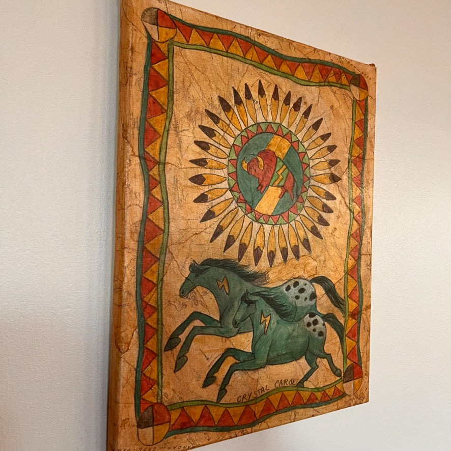 Broken Treaty Series: Buffalo Shield and Two Turquoise Horses