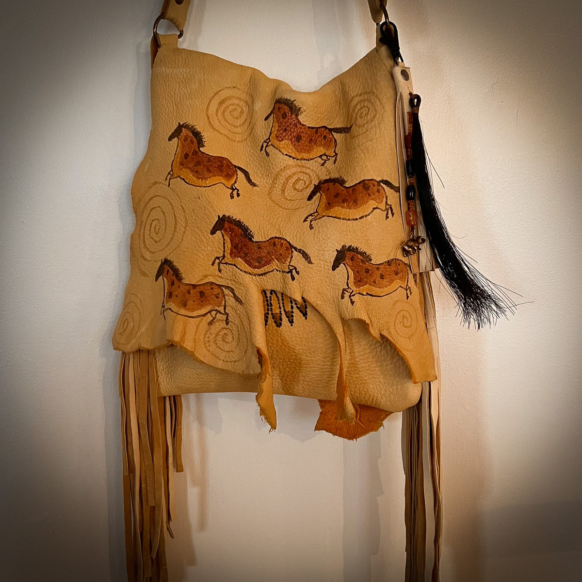 Elk Bag with Spotted Cave Ponies