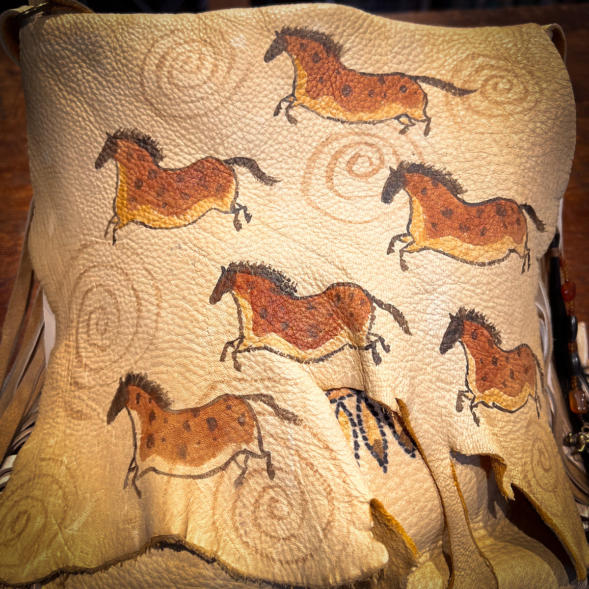 Elk Bag with Spotted Cave Ponies
