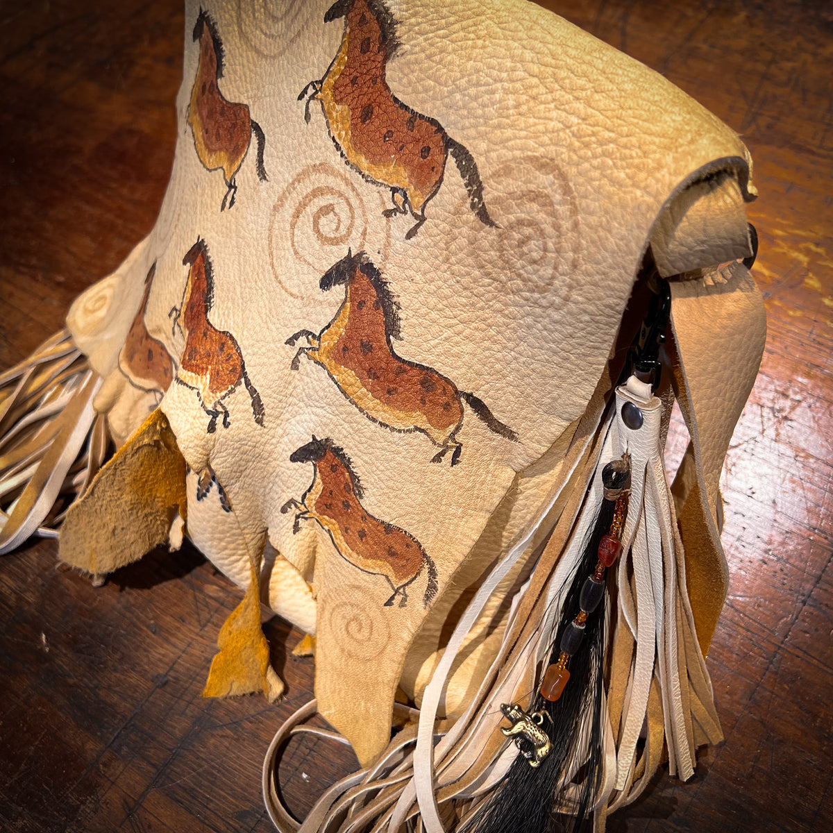 Elk Bag with Spotted Cave Ponies