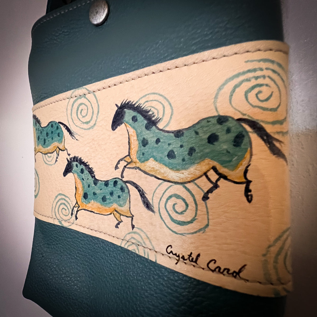 Lynnie Bag in Blue with Cave Ponies
