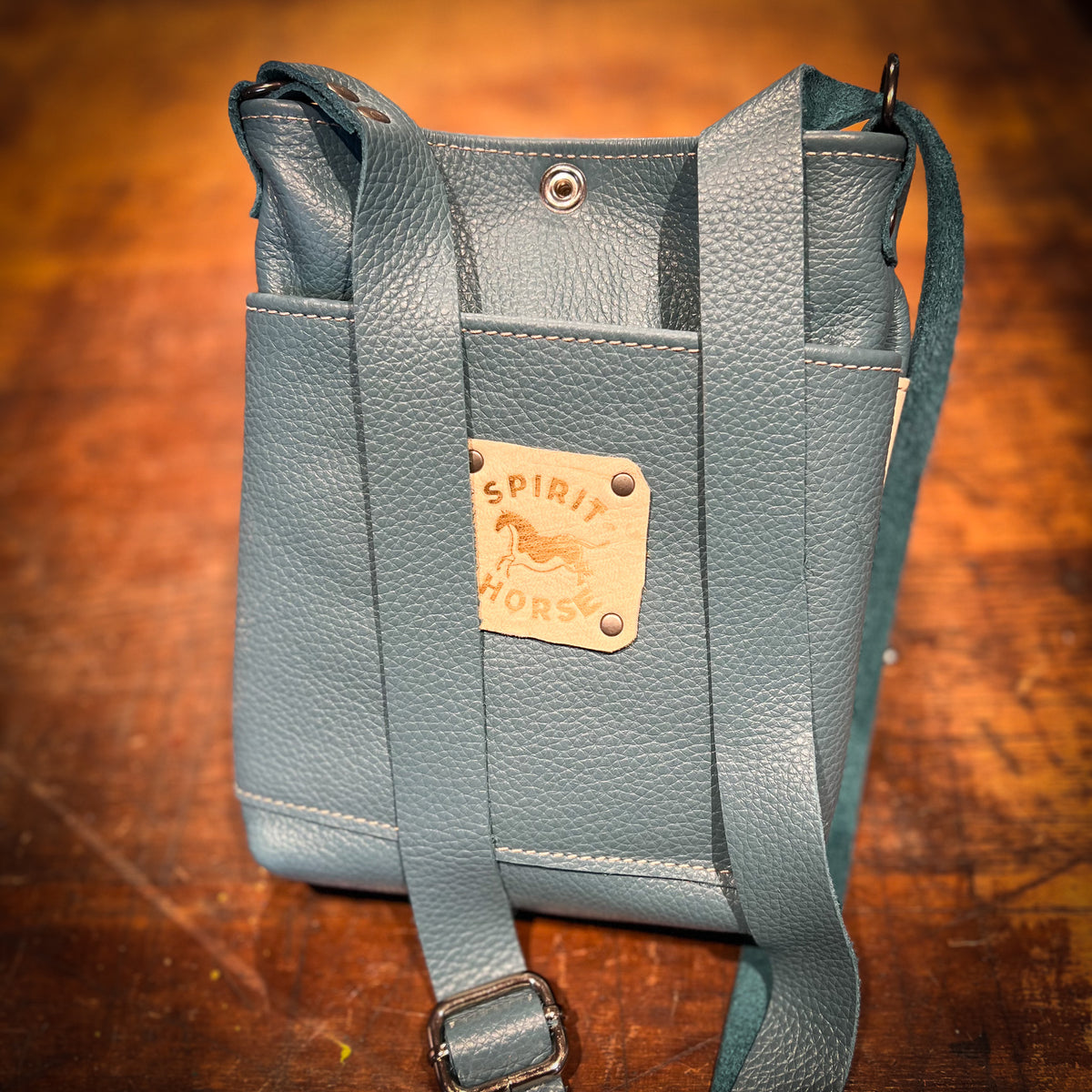 Lynnie Bag in Blue with Blue Bay Horses!